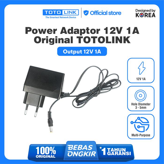 Jual TOTOLINK Power Adapter 12V 1A untuk Router Modem Access Point ...