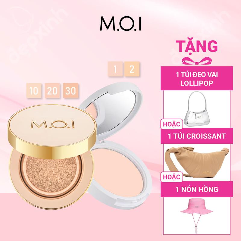 [TẶNG QUÀ] Bộ đôi Phấn nước M.O.I Premium Baby Cushion  và Phấn phủ M.O.I Baby Skin Powder