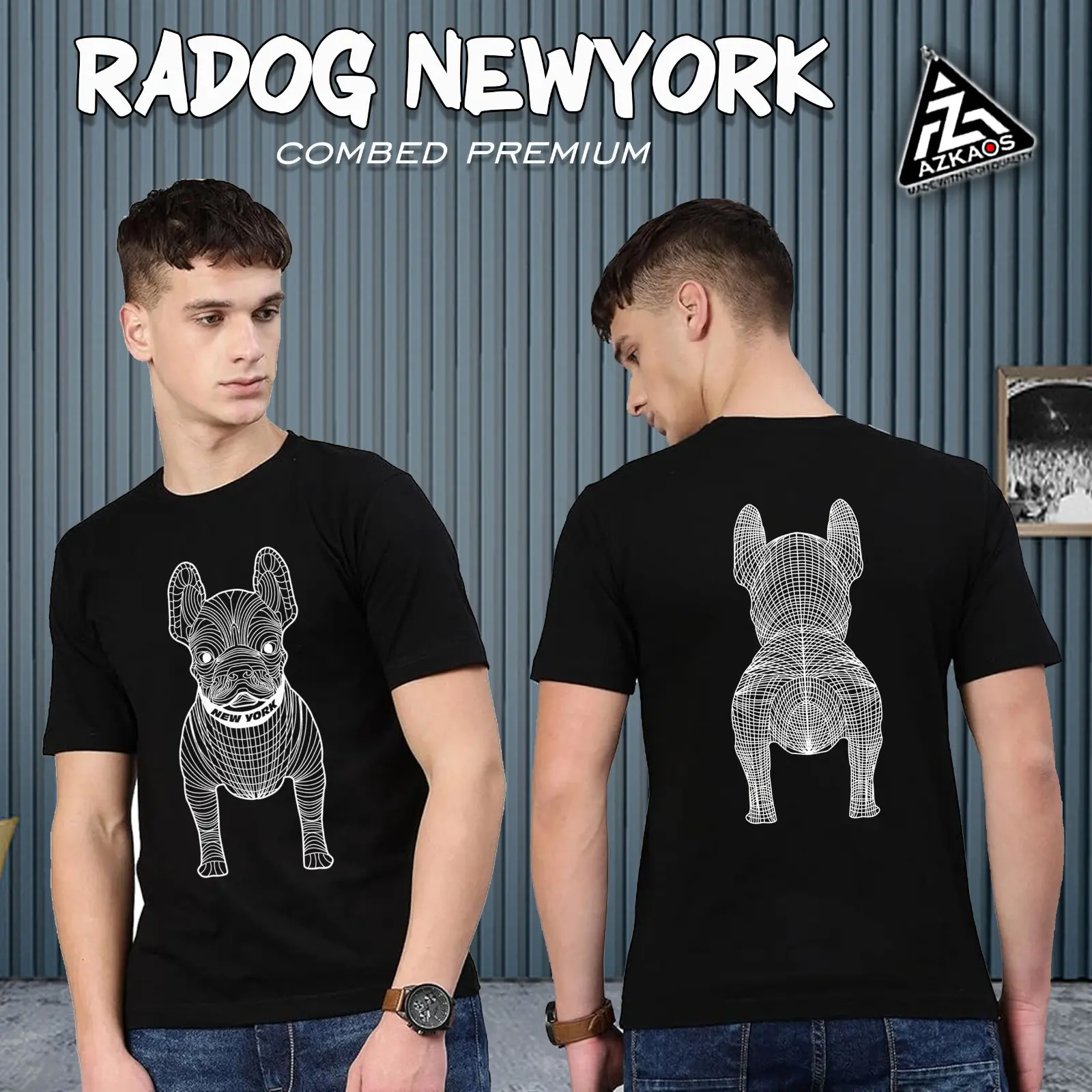 Kaos Distro Radog Life Work Combed Premium Keren