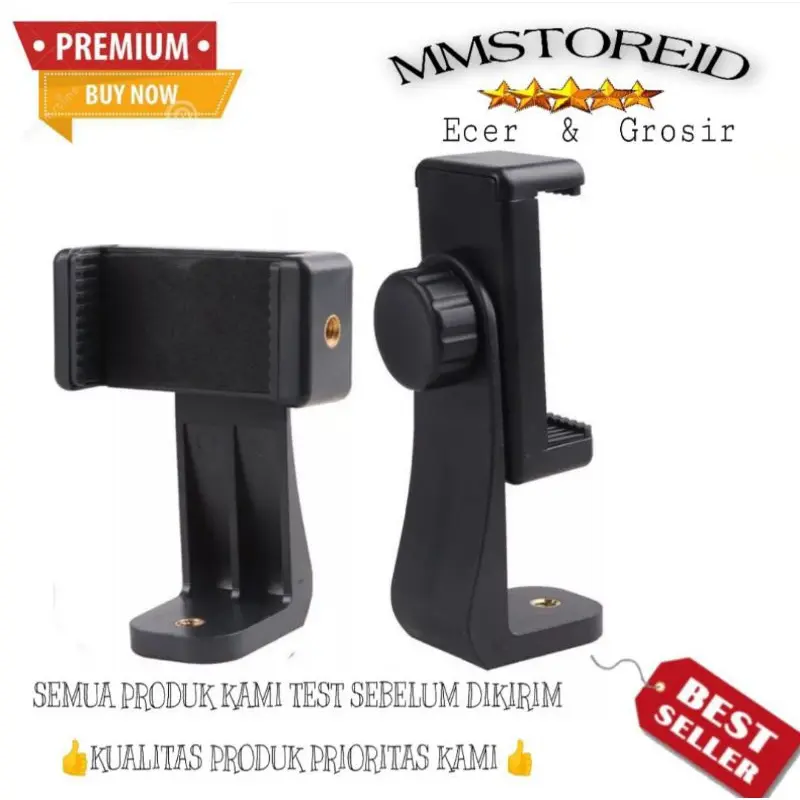 MM - Holder Putar Rotasi 360 / Holder Hp Bisa di Putar Horizontal Vertikal / Tripod Mount Phone Holder Hp