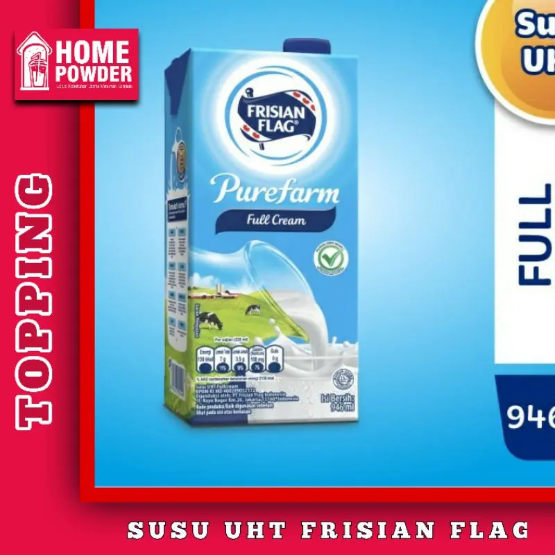 Promo Murah Lebai Susu UHT Full Cream Purefarm 946Ml Frisian Flag 0
