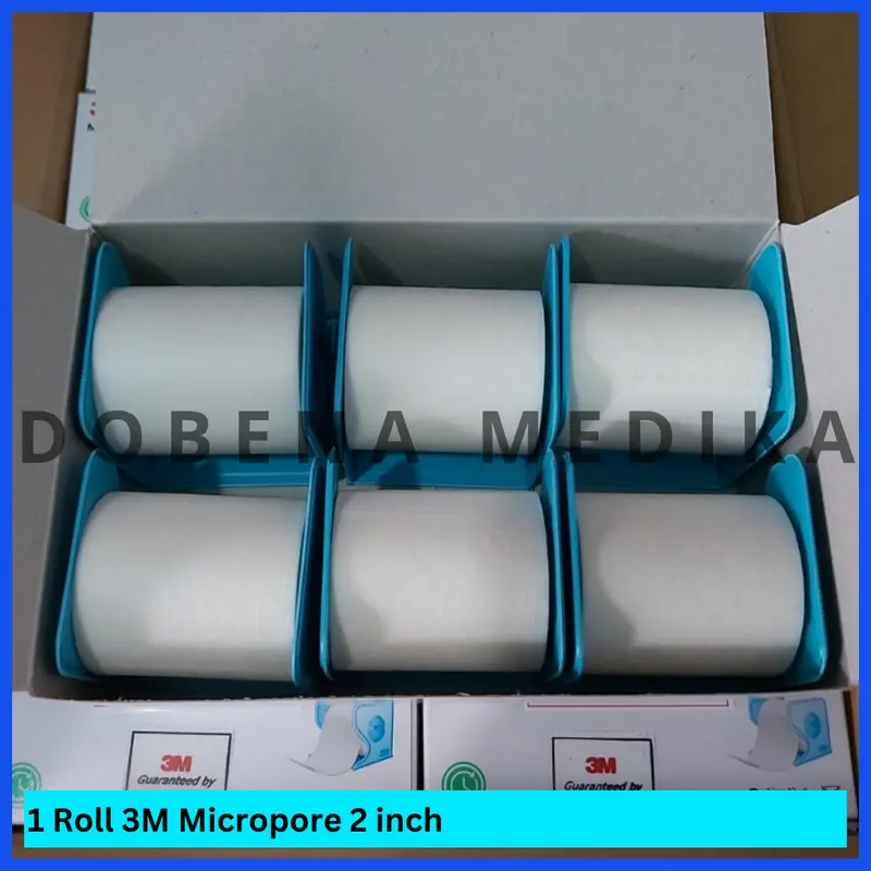 3M Micropore Plester Roll Putih 1 2 1/2 inch 5