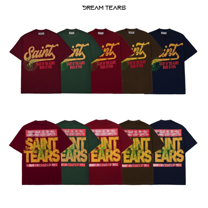 Áo Phông Nam Nữ Local Brand , SAINT TEAR  , From Regular , Chất Vải Cotton 240 Gsm , Co Dãn 4 Chiều , Phong Cách Trẻ Trung Năng Động , MSP : AP09