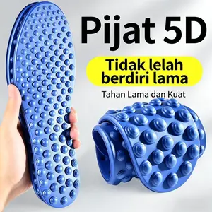 【COD】Sol Kaki Pijat Titik Akupresur 5D untuk Pria dan Wanita - Lembut, Elastis, Redam Guncangan, Bernapas, Serbaguna, Nyaman, Pijat Tapak Kaki, Sol Pijat dengan Insole Sepatu 5D Massage Alas Tapak Kaki,