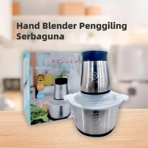 Chopper Blender Daging Stainless - Hand Blender Penggiling Serbaguna Stainless Steel 2 Liter / Meet Grinder  gilingan  pisau 685