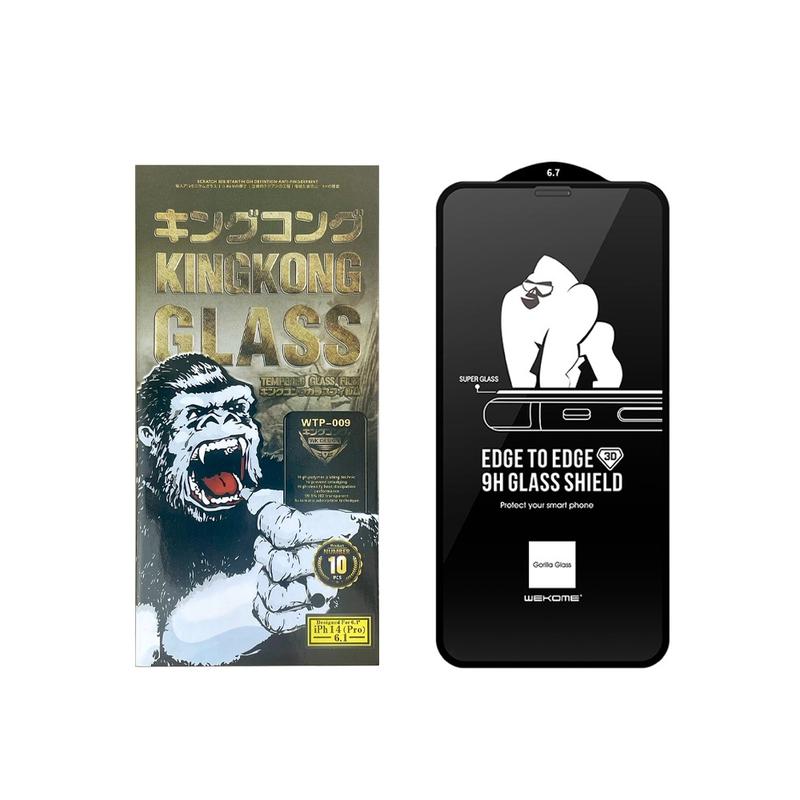 Kính Cường Lực KingKong 3D Trong Suốt Cho Iphone X Xs XsMax 11 12 13 14 15 16 17 promax pro plus air