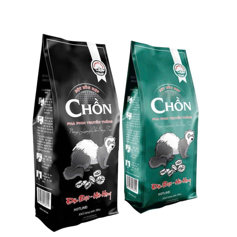   combo 1kg  Cà Phê CHỒN Gói 500g   mua 5kg cafe tặng gói 500g   - Coffee Cafe cafe  chồn lk  hoa 