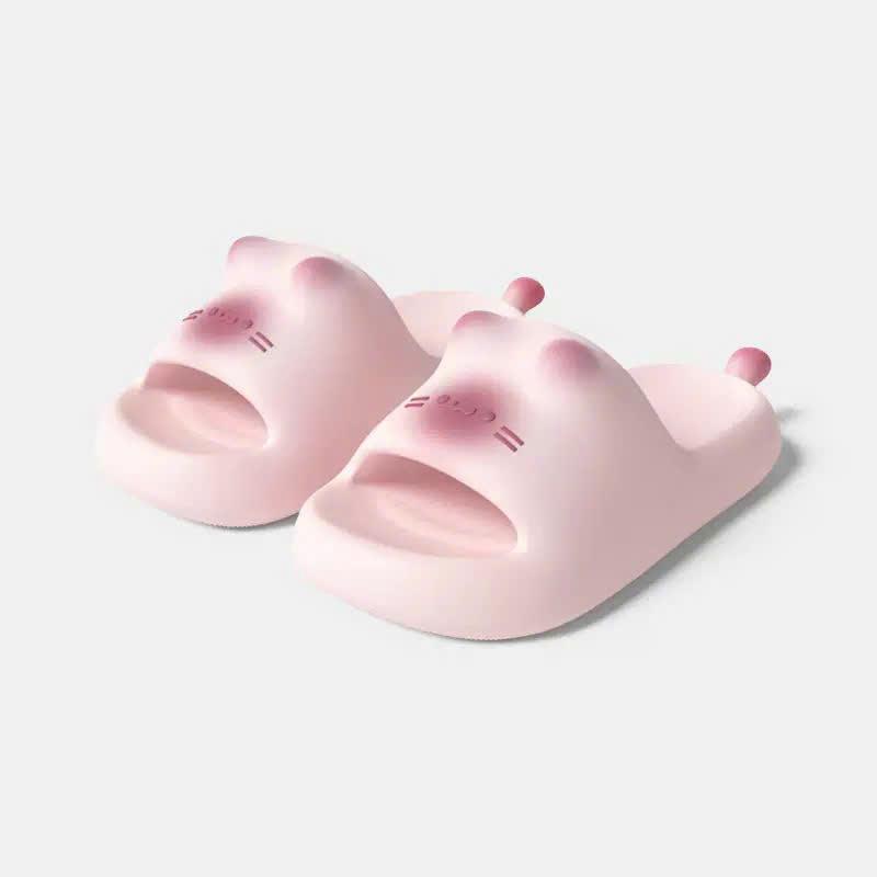  Dép mèo siêu nhẹ cute xinh xắn đi trong nhà ngoài trời dép đôi nam nữ dễ thương 