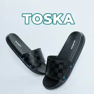 Sandal Selop Pria Wanita Terbaru Sendal Slop Titanium Karet/Slide/Slip On Titanium Anti Selip casual