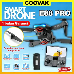Drone E88pro 4K UltraHD camera Foldable Drone Lipat Single Camera