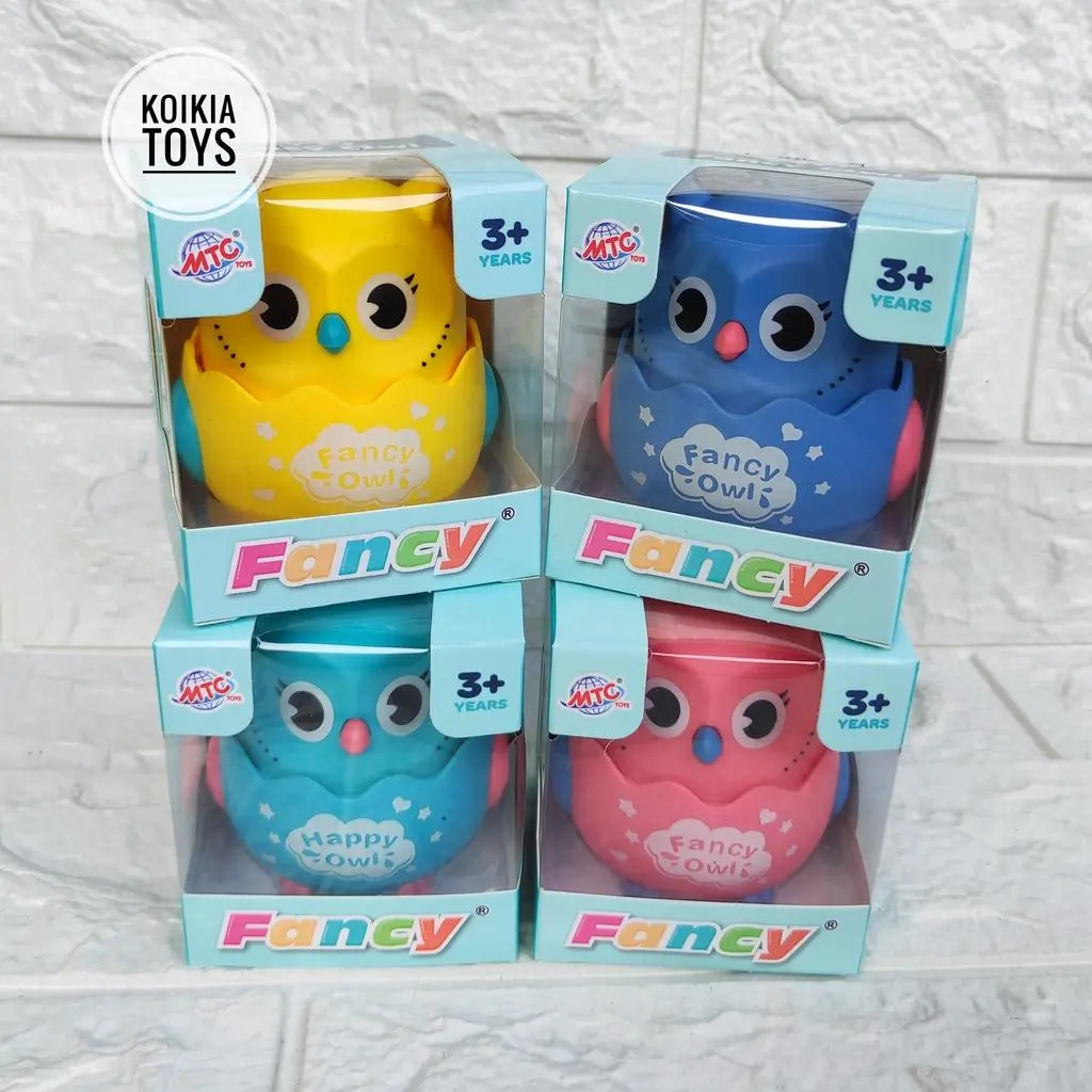 Mainan anak bayi owl lucu burung hantu tekan bisa jalan happy owl