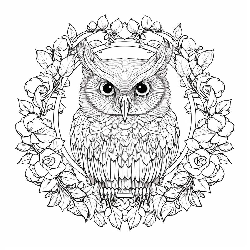 Animals Series in Mandala Style Coloring Book/ 25 Lembar Buku Mewarnai Bahagia Bookspace 5