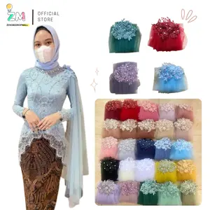 Selendang Tile Bahu Kebaya Slendang Bahu Kebaya Tile Polos / Selempang Kebaya Wisuda Polos