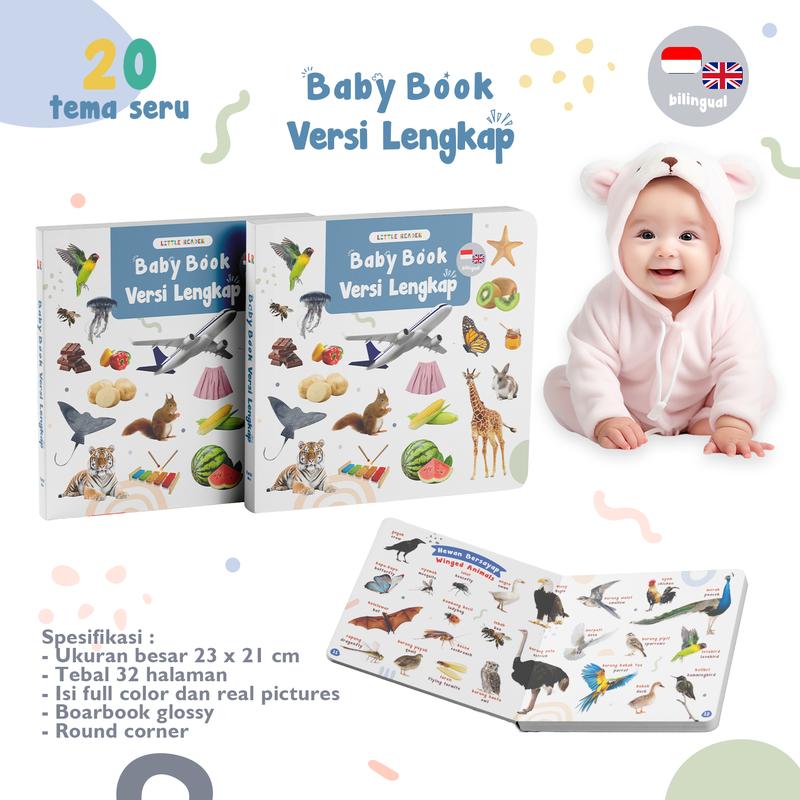 Product Introduction of BABY BOOK VERSI LENGKAP Buku bayi super boardbook bilingual 0 3 6 12 bulan 1 2 3 tahun Anak English Edisi Spesial buku  pertamaku buku  bayi murah buku  bayi 46