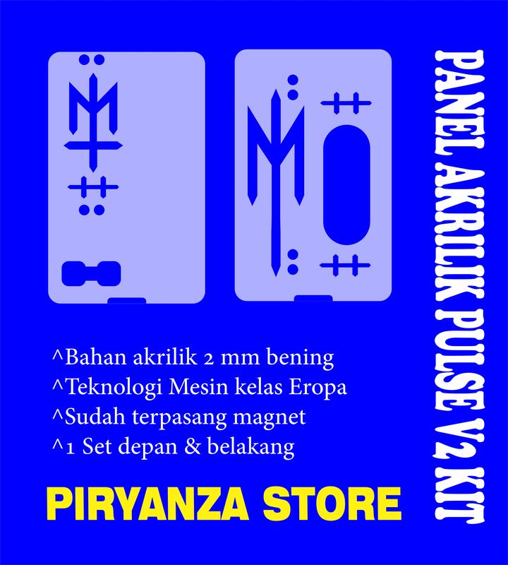 Kit Backdoor Pulse V2 Panel Akrilik - Depan & Belakang - Magnet - Pilihan Warna Bening, Hitam Doff, dan Hitam Transparan 1