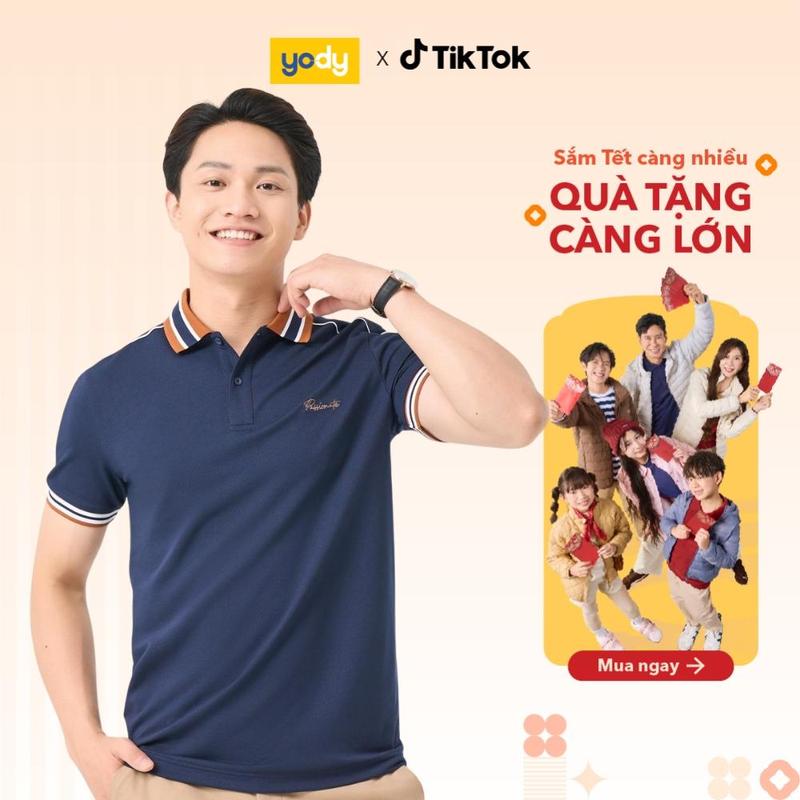  YODY ÁO Polo Nam S.Cafe Qique Thêu Ngực Thanh Lịch Dễ Phối Đồ MCPO25A480 