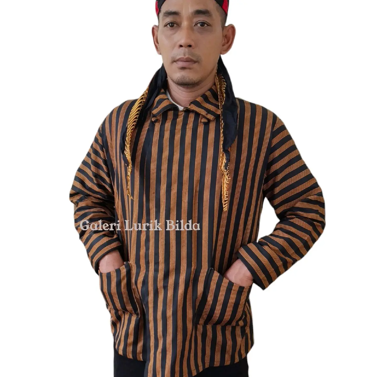 Baju surjan Pakaian adat jawa Surjan Lurik Dewasa Pria grosir baju lurik klaten
