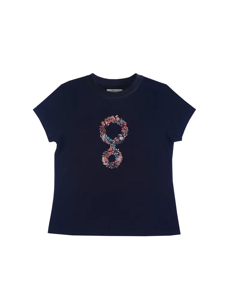 Greenlight Women's T-Shirt Short Sleeve Slim Fit Cotton Logo Mizune N13112422