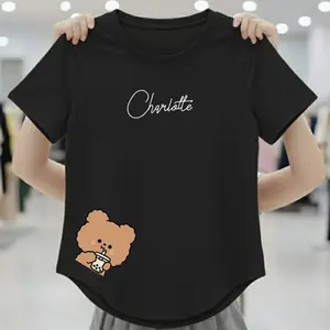 Acharne - Atasan Wanita Lengan Pendek Fit Body Bear COD