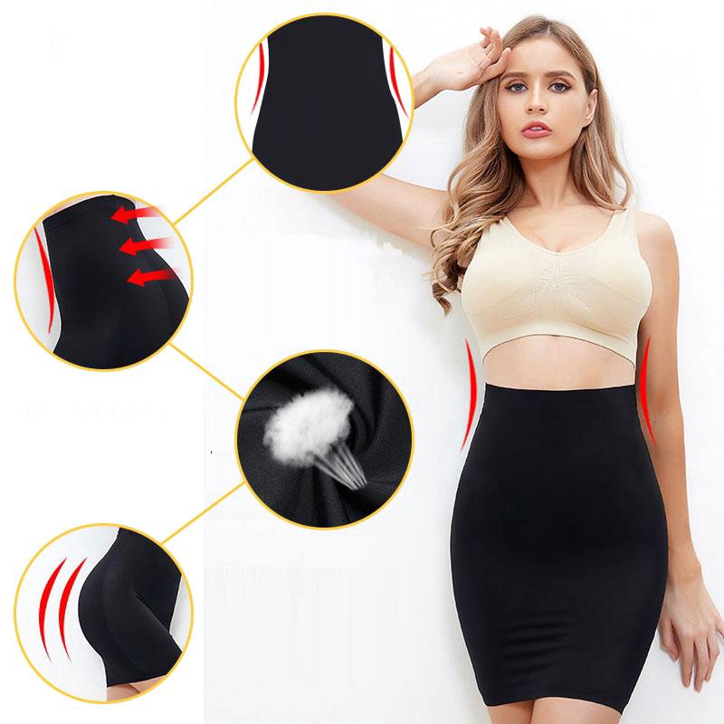 Váy Nửa Trượt, Dành Cho Phụ Nữ, Định Hình, Cạp Cao, Váy Lót, Dụng Cụ Định Hình Cơ Thể, Nâng Mông Women Kem 5
