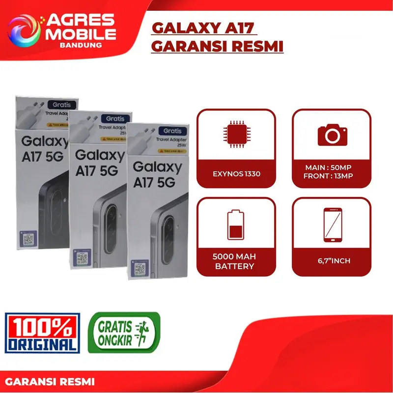 [ TIKTOK ] [ AGRES X ANDRIYADISTORE ] SAMSUNG GALAXY A17 ( 8GB/128GB ) GARANSI RESMI