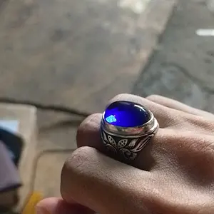 Cincin Batu Permata Blue King Sapphire Super Kualitas dan Super Quality Dim 15x20