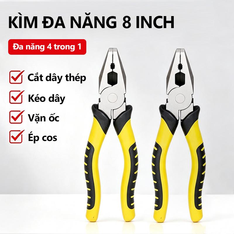 Kìm đa dụng 8 inch, mở lớn, tước dây cáp, cấp công nghiệp, nhẹ nhàng, dùng cho…