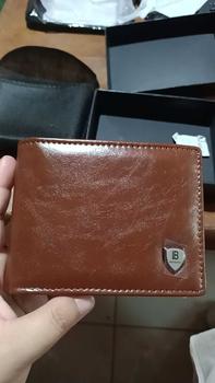 Product Review of BOSTANTEN Dompet Pria Koin Ritsleting Kulit PU Tiga Kali Lipat Hitam/Coklat/Kopi from 💜**💜 3