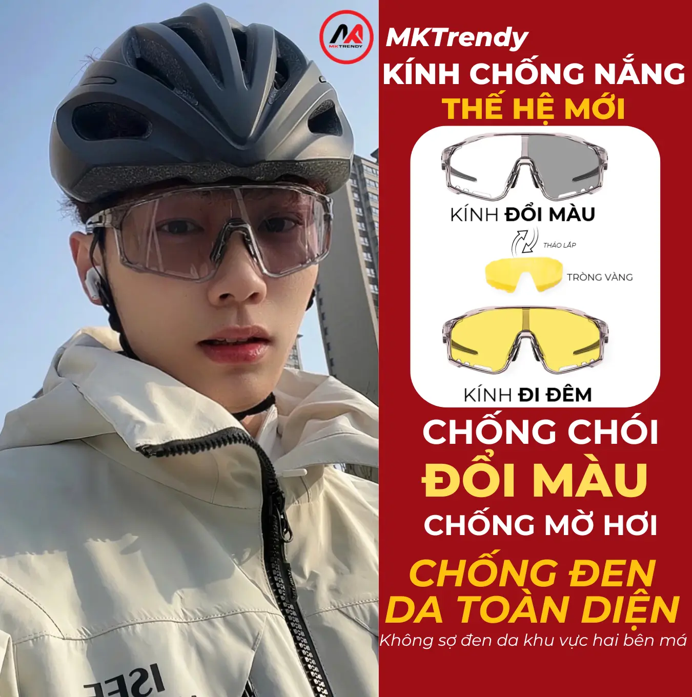 MÃ F1 Mắt Kính Chống Bụi Đổi Màu Thời Trang Nam Nữ Cao Cấp Kính Râm Kính Mát Đi Xe Máy Đi Đường Ngày Đêm Chống Nắng Chống UV Mưa Gió Cản Bụi Nam Nữ Kính Râm Kính Thể Thao Trekking Phượt Leo Núi Chạy Bộ Đạp Xe Ngoài Trời Gọng Bảo Hộ Bảo Vệ Mắt Trendy