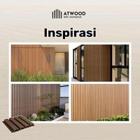 Gambar WPC Wallpanel outdoor | Wall Cladding Outdoor WPC - Teak & Black dari Wallpaper Indonesia . com Kota Tangerang 5 Tokopedia