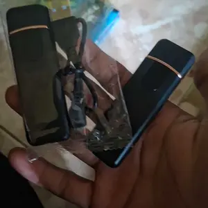 （Portabel）Korek Api Listrik Dua Sisi Ultra-Tipis dengan Desain Bebas Api