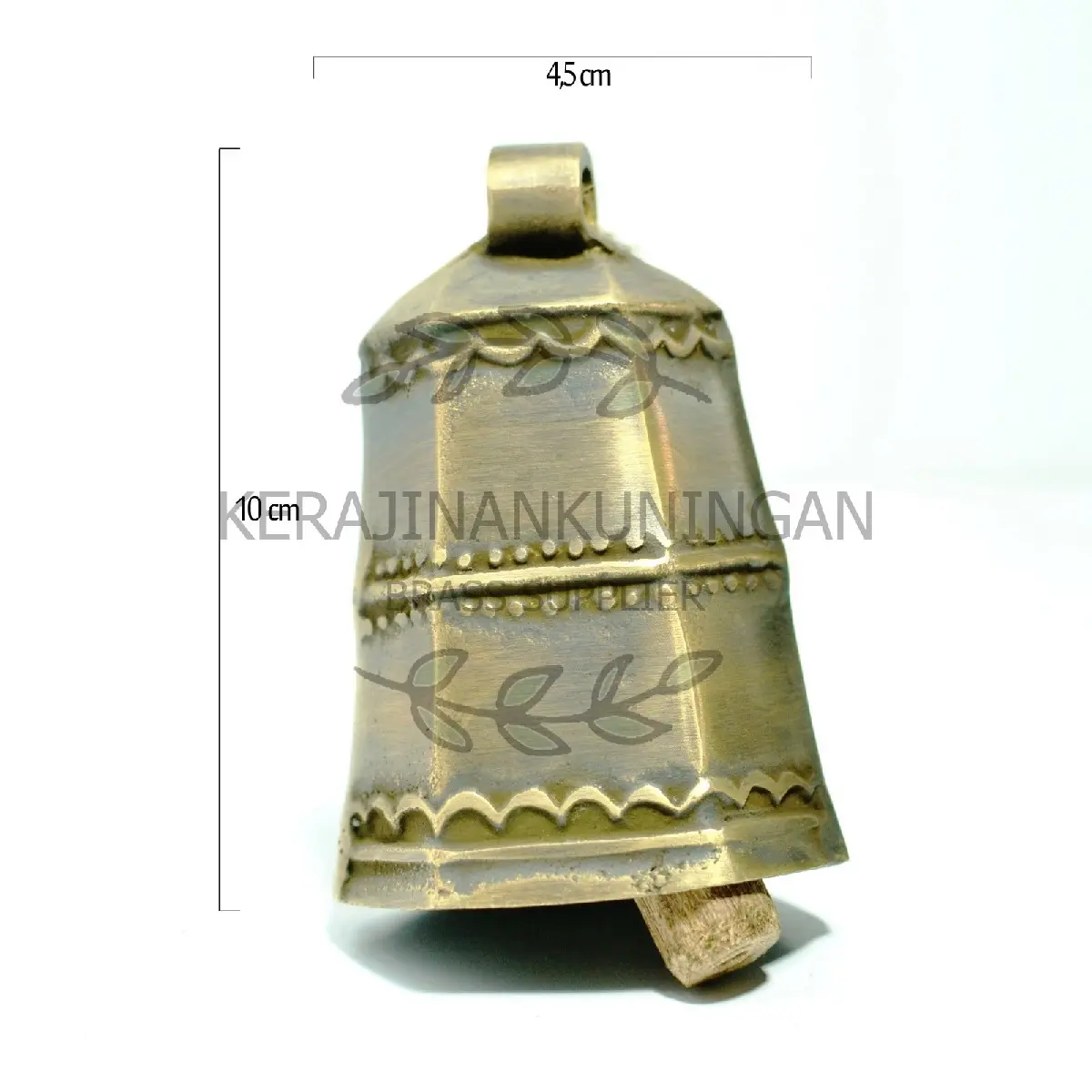 Lonceng kuningan kayu antik cocok untuk dekorasi pintu pagar dan lonceng ternak