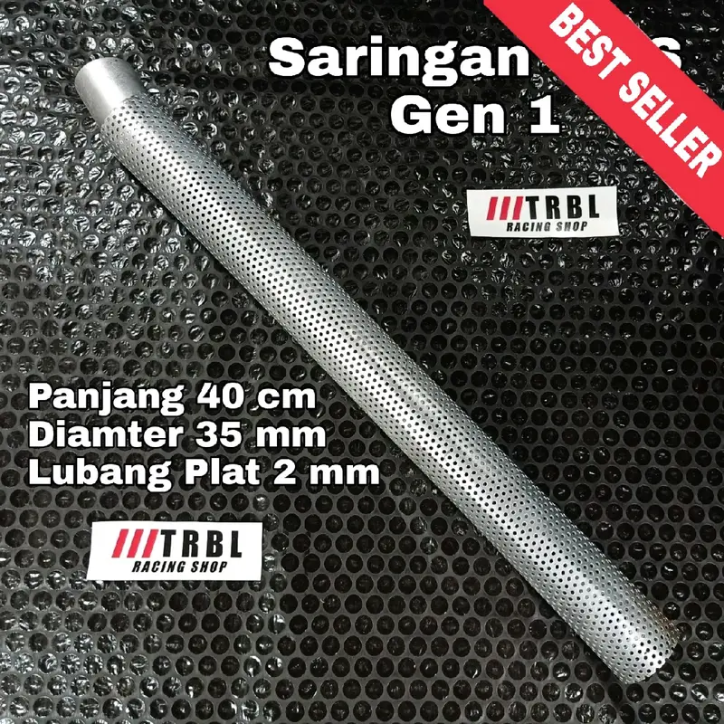 Saringan Knalpot Copy CMS Peredam Suara Knalpot Racing Inlet 35 Lubang Plat 2 mm 0
