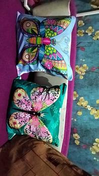 Product Review of Sarung Bantal Sofa Katun Tema Butterfly Printing Size 40 dan 50 from n**s 0