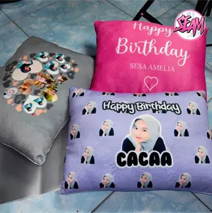BANTAL ULTAH BANTAL ULANG TAHUN BANTAL FACE NAMA PATTERN TERMURAH FREE DESAIN FOTO KADO ULTAH WISUDA WEDDING BANTAL CUSTOM BEBAS REQUEST