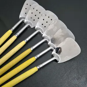 Spatula Set Isi 6 Gagang Kuning Spatula Lubang Spatula Buntu