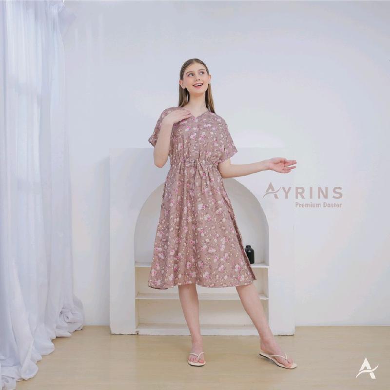 AYRINS - Aruni Daster Wanita Bahan Rayon Busui Frendly Motif Bunga Daster Kekinian Daster Wanita Terbaru 1