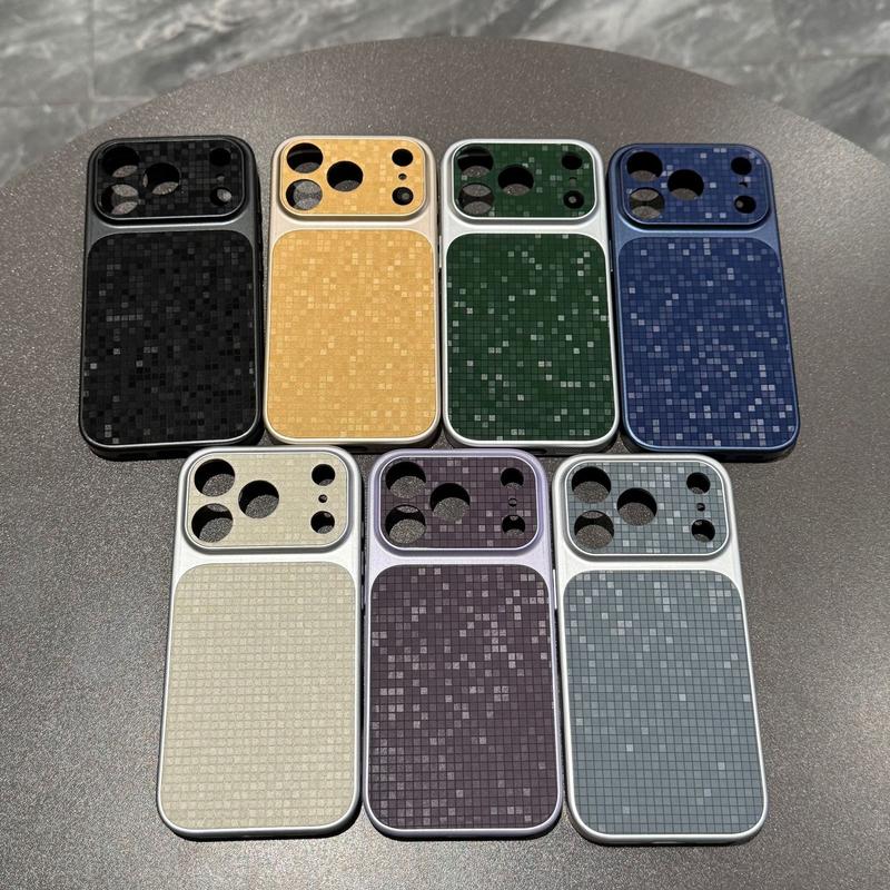 Phù hợp với Apple 18 Pro Max, có thiết kế vỏ điện thoại với bề mặt sần, tạo cảm giác mềm mại khi chạm vào; iPhone 18 với các đường cắt chính xác; thiết kế họa tiết mosaic 17; khả năng chống va đập 16.
