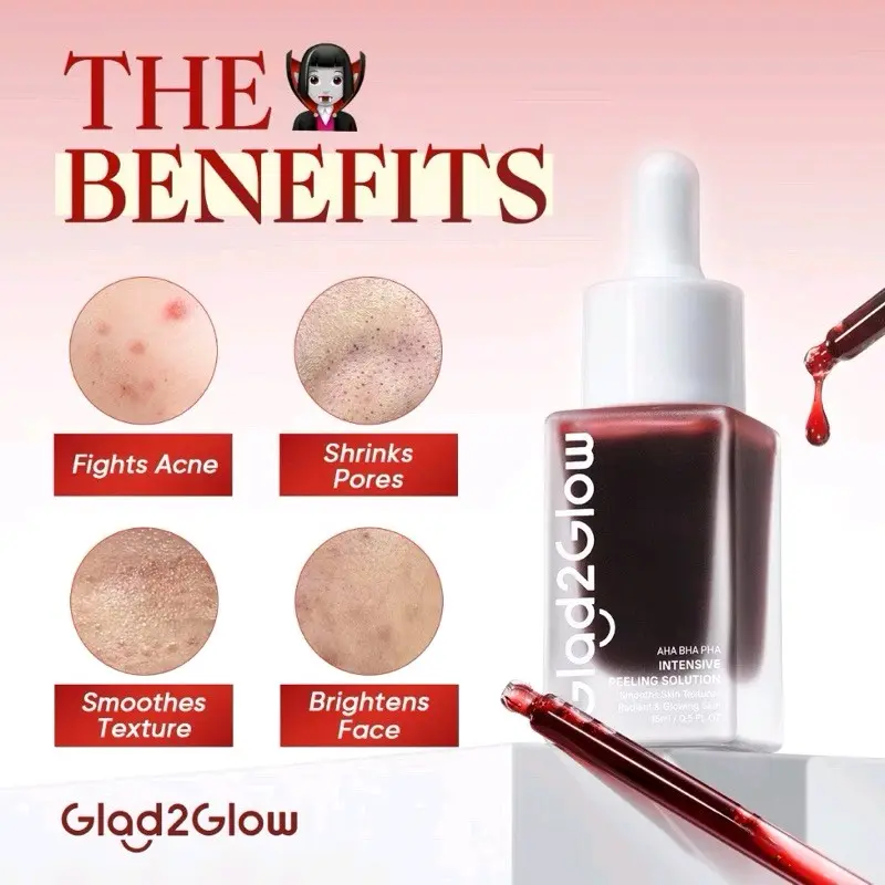 LANGSUNG KIRIM GLAD2GLOW PEELING SERUM | GLAD2GLOW AHA BHA PHA INTENSIVE PEELING SOLUTION 1