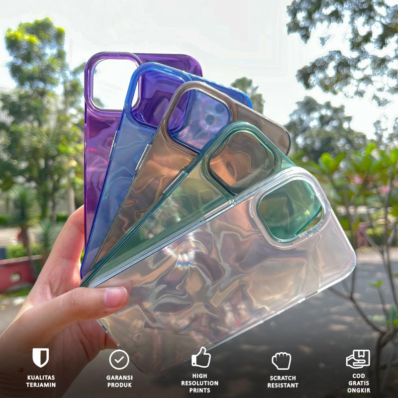 Case Hologram Splash All Type Hp OP** VI*O INF*X RE*LME S*MS*NG IPH*NE X*AOMI TECNO Casing Shimering Acrylic Glossy Tebal Softcase 1