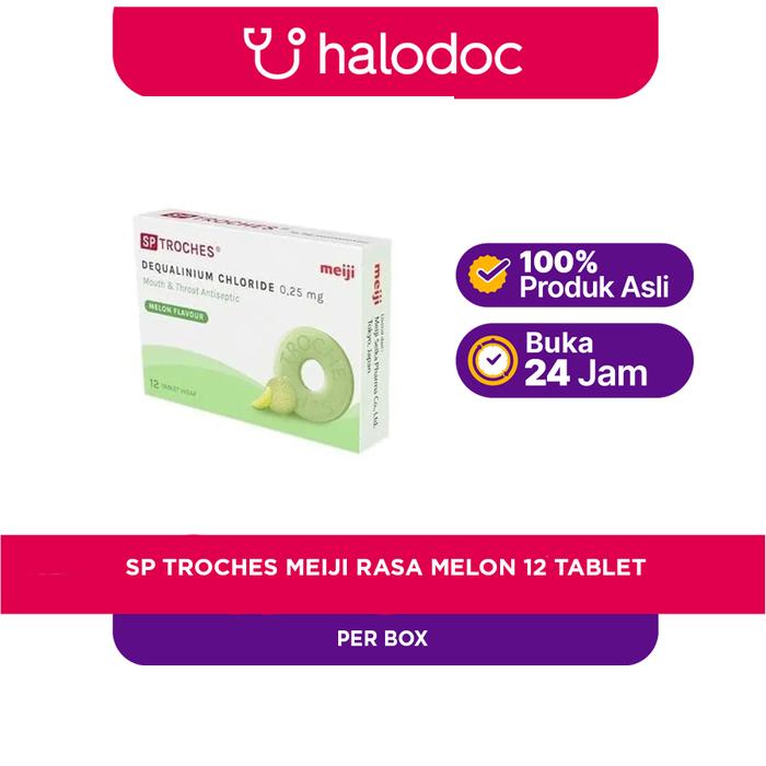 Gambar SP Troches Meiji Rasa Melon 12 Tablet dari Apotek Helios Medika Sukmajaya Kota Depok Tokopedia