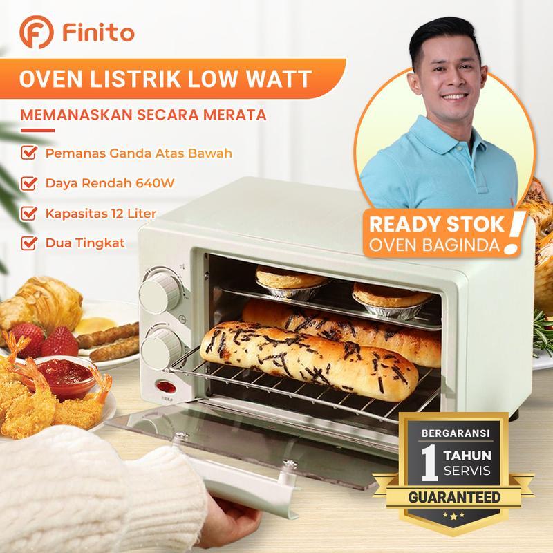 Finito OVEN PEMANGGANG LISTRIK Penghangat Makanan kapasitas 12 Liter oven listrik low watt 12 L-800 Watt 0