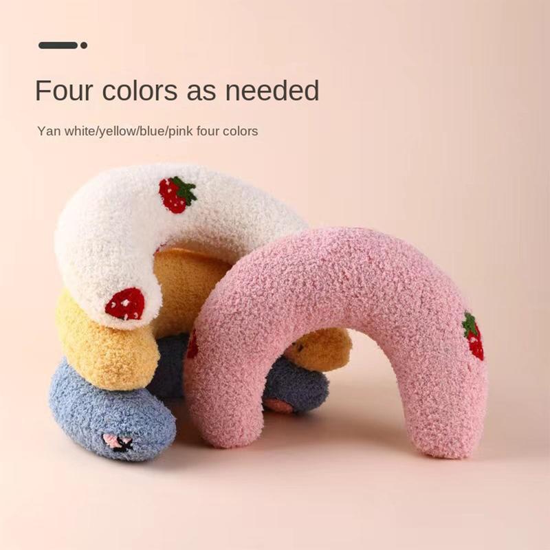 Gối cho thú cưng, cho chó và mèo, hình chữ U, thích hợp cho vật nuôi Nhỏ Bán Buôn, có tác dụng bảo vệ Cột Sống Cổ, thích hợp cho giấc ngủ sâu, đồ dùng Thú Cưng, giá cả phải chăng