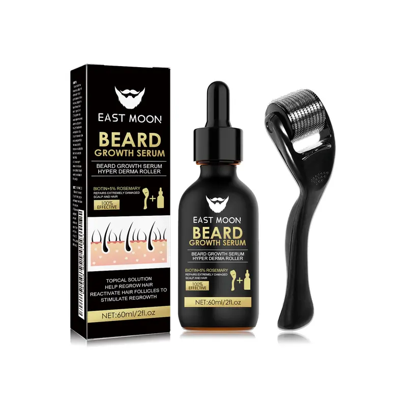 East Moon Beard Care Essence Set Men's Facial Care Hair Nutrition Nourishing Beard Care 0