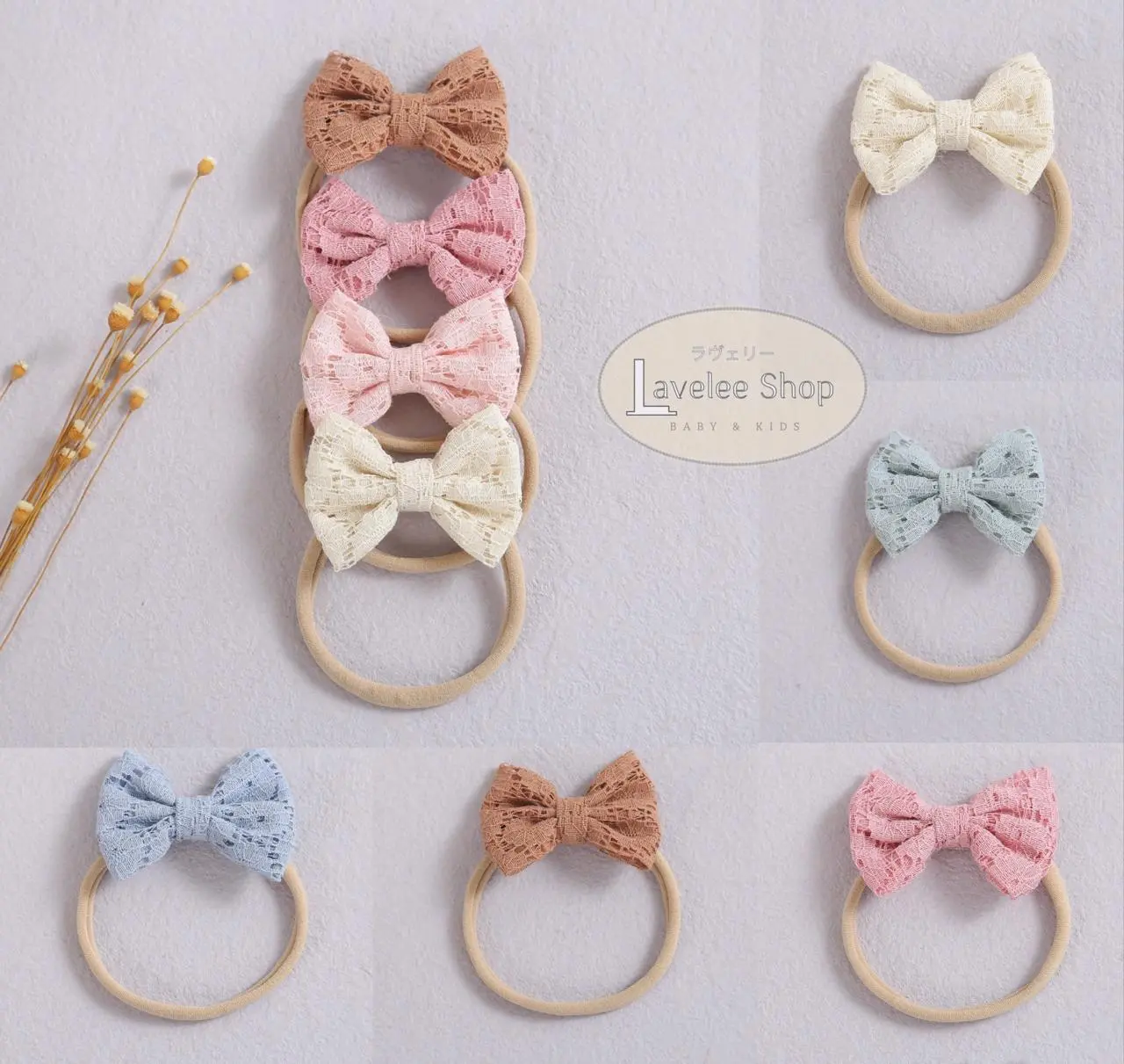 Lavelee Shop | 0-3 Tahun Bandana Bayi Headband Ribbon / Bando Kain Baby Premium Import Pita Anak Perempuan JP15