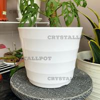 Gambar Pot Bunga Tanaman Plastik Lovenia Mado 27 Putih - LOVENIA PM 8027 dari CRYSTALLPOT Kota Tangerang 3 Tokopedia