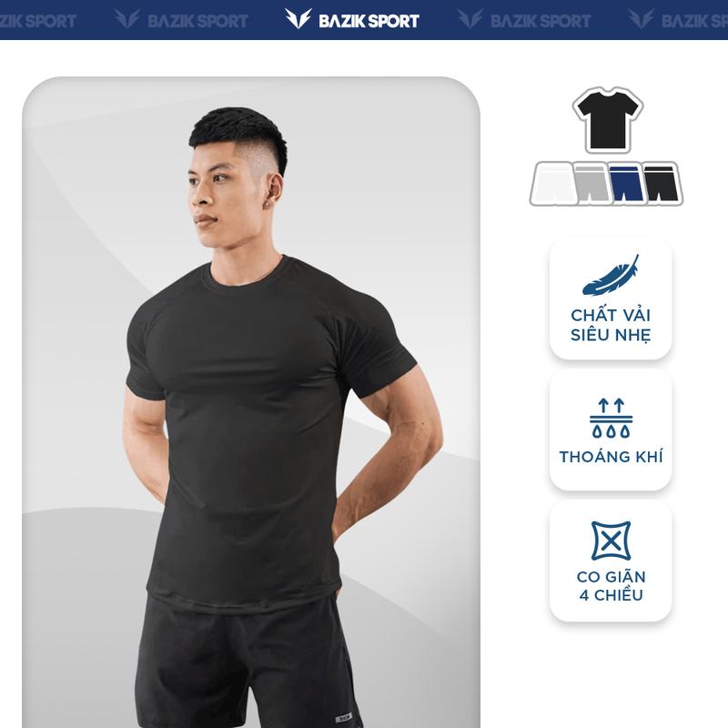 Bộ Quần Áo Thể Thao Nam BAZIK Quần Đa Năng 5 Inch + Áo Thun Thể Thao Relax Fit Sport Thoáng Khí, Tập Gym, Chạy Bộ, Tập Thể Dục, Basketball, Pickleball