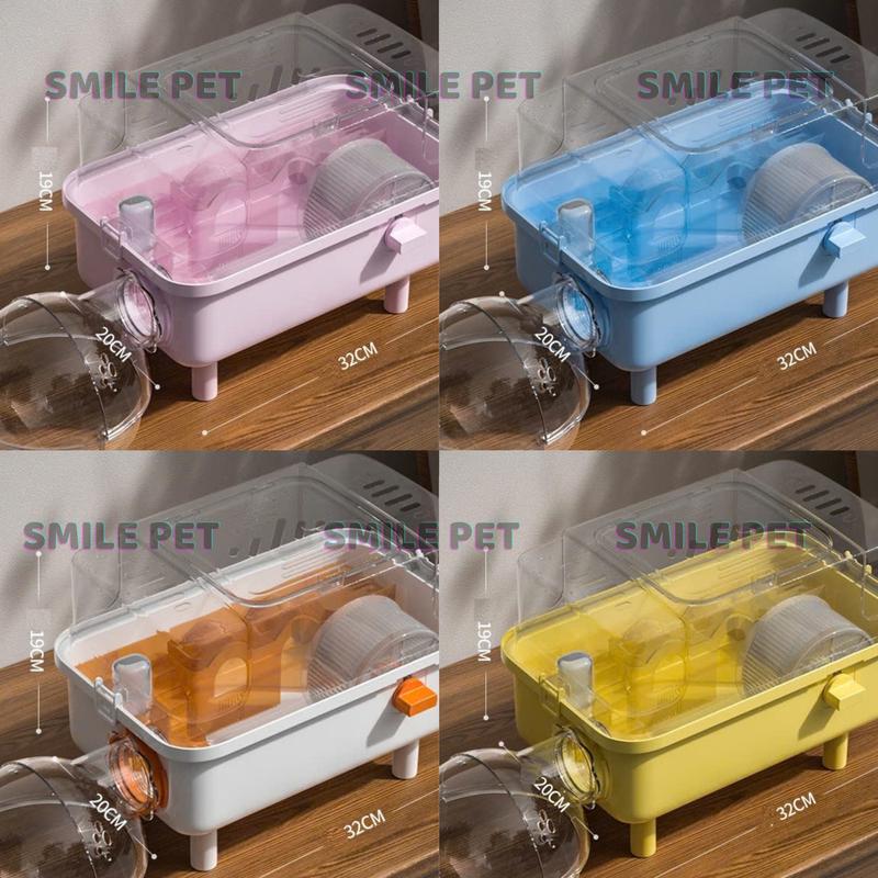  Smile Pet Chuồng Lồng Chuột Hamster Nắp Trong Thoáng Khí Size S M L XL - Phụ Kiện Đầy Đủ Như Hình - Chuồng Hamster Thích Hợp Cho Nuôi Chuột Hamster 