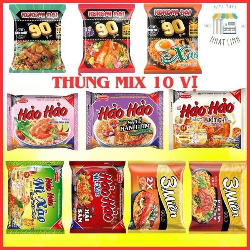 Mì Hảo Hảo, Kokomi Pro, 3 Miền Thùng Mix 10 Vị