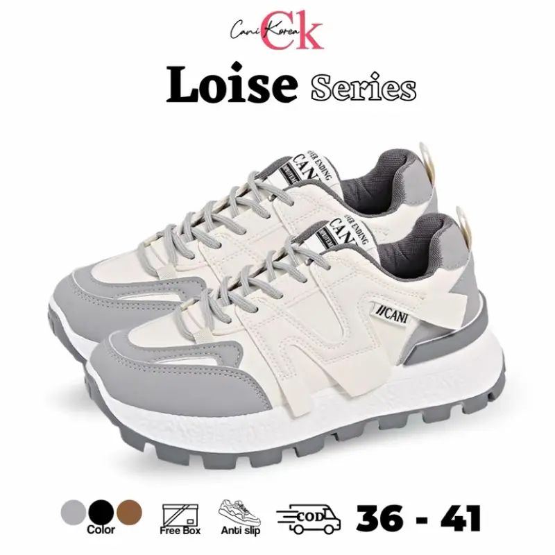 { Ketik Mau 5x } CANIKOREA Loise sepatu wanita casual sneakers sporty kekinian k9240